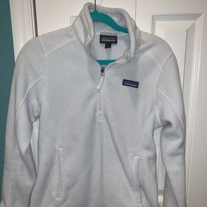 White Patagonia quarter zip